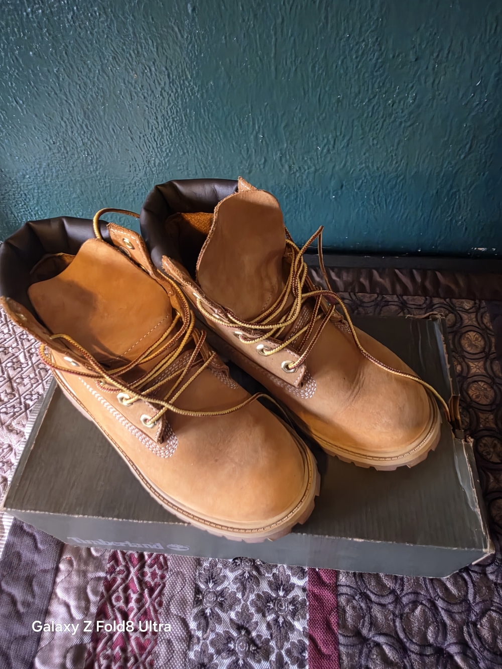 Timberland Wheat Brown Kids' Lace-Up Work Boots